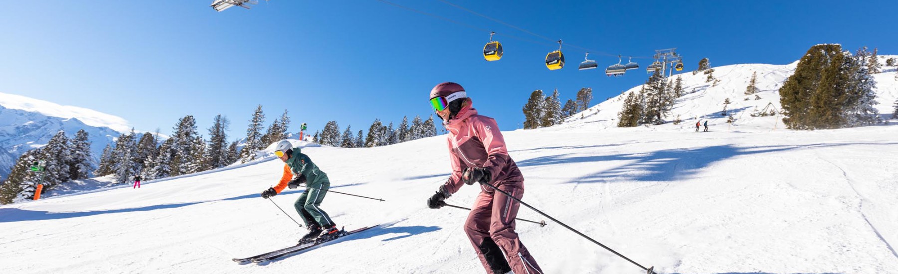 skipiste op de Penken bij Mayrhofen